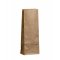 Крафт пакет с прямоугольным дном 12×8×33см, 50 г/м2 (бурый)