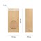 Крафт пакет с круглым окном 12×8×25 см, 70 г/м2 (крафт), с клеевым клапаном (2 слоя)