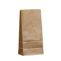 Крафт пакет с прямоугольным дном 12*8*25см, 70 г/м2 (бурый)