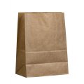 Крафт пакет с прямоугольным дном 26*15*34см, 70 г/м2 (бурый)