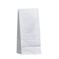 Крафт пакет с прямоугольным дном 12*8*25см, 65 г/м2 (белый)