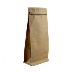 Пакет восьмишовный 11(+8)*25см, (светлая бумага), с плоским дном, с отрывным замком