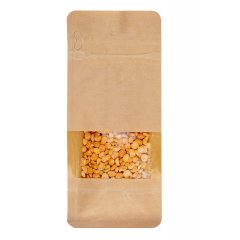 Пакет восьмишовный, 8(+6,5)*19см, (светлая бумага), 3 слоя, с отрывным замком, с окном 4см - фото 3