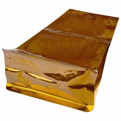 Пакет восьмишовный 15(+9)*34,5см, (светло-коричневый), с плоским дном, с отрывным замком - фото 3
