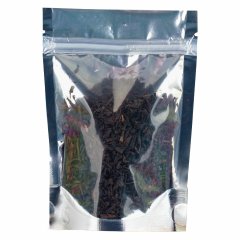 Пакет Дой-Пак 10,5*15(+3,5)см, Мет/PET/БОПП (сереб), с прозр. стенкой
