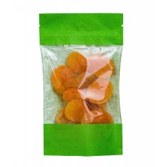 Пакет Дой-Пак 11*18,5(+3)см, Крафт (зеленый), с окном