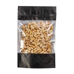 Пакет Дой-Пак 12*18,5(+3)см, Крафт (черный), с окном