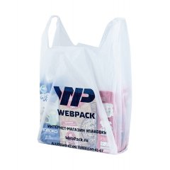 Пакет Майка 28см(+14)*50см, 20мкм, белый, WebРack - фото 2