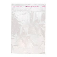 Полипропиленовые пакеты 20*25см(+5см), с клапаном и скотчем, 100 шт./уп.
