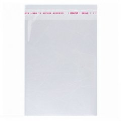 Пакет БОПП 15*25см, 25мкм, с клапаном и скотчем, 100 шт./уп.