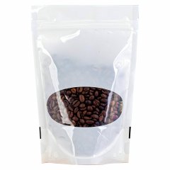 Пакет Дой-Пак 22*30(+5,5)см, PET/PE (белый) с овальным окошком