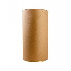 Картонный тубус с жестяной крышкой, 12*22см