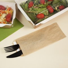 Крафт пакет с V-образным дном без складки 8*22см, 40 г/м2 (бурый), с клеевым клапаном - фото 7
