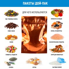 Пакет Дой-Пак 10,5*15(+3)см, Металл/PET/БОПП (тер. мат.) - фото 5