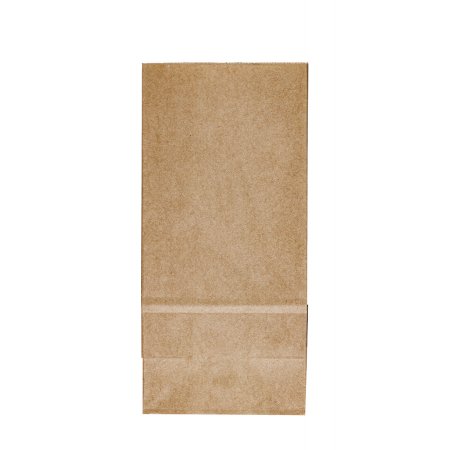Крафт пакет с прямоугольным дном 12×8×25см, 70 г/м2 (бурый)