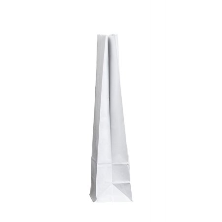 Крафт пакет с прямоугольным дном 120×80×330мм, 65 г/м2 (белый)