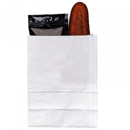Крафт пакет с прямоугольным дном 22×12×29см, 65 г/м2 (белый)