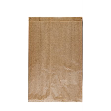 Крафт пакет с V-образным дном со складкой 25×10×39см, 40 г/м2 (бурый)