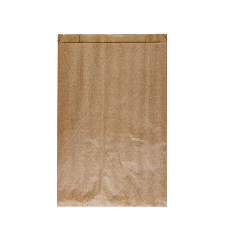 Крафт пакет с V-образным дном со складкой 10×6×30см, 40 г/м2 (бурый)