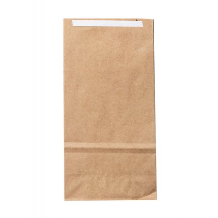 Крафт пакет с прямоугольным дном 8×5×17см, 50 г/м2 (бурый), с клеевым клапаном