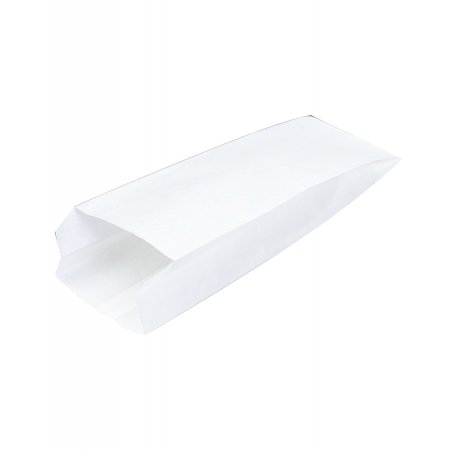 Крафт пакет с V-образным дном, жиростойкий 9×4×20,5см, 40 г/м2 (белый)