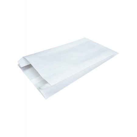 Крафт пакет с V-образным дном, жиростойкий 17×7×30см, 40 г/м2 (белый)