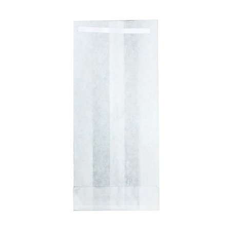 Крафт пакет с V-образным дном, жиростойкий 9×4×20,5см, 40 г/м2 (белый),с клеевым клапаном