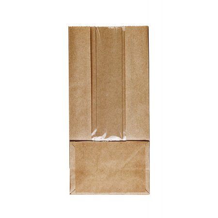 Крафт пакет с продольным окном 12(5)×8×25см (1 слой), бурый