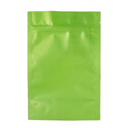 Пакет Дой-Пак 12×18,5(+3,5)см, Металл/PET/БОПП (салатовый матовый) П367