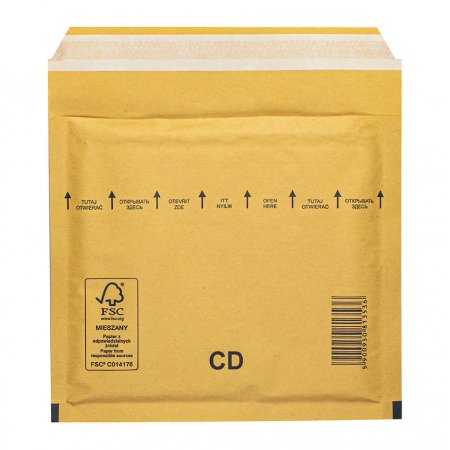 Пакет с воздушной подушкой (200х175+50), коричневый, CD/12208