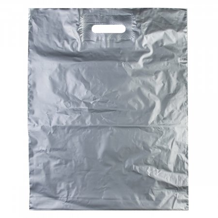 Пакет ВУР 40×50см(+3см), 50мкм, ПВД, серебро