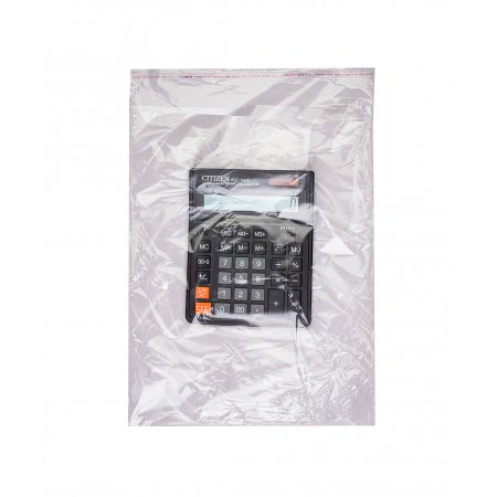 Полипропиленовые пакеты 30×45см(+5см), с клапаном и скотчем, 100 шт./уп.