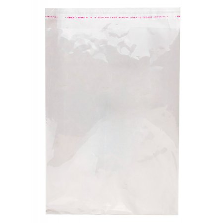 Пакет БОПП 18×25см, 25мкм, с клапаном и скотчем