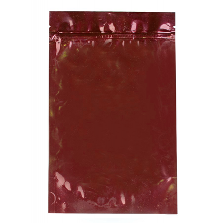 Пакет Дой-Пак 16×25(+4,5)см, Металл/PET/БОПП (бордовый)
