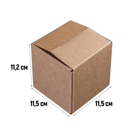 Гофрокороб 115×115×112мм, Т-23, бурый