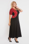 Платье "Каролина" Sparada (Чёрный/Красная вишня)