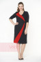 Платье женское 2302 Фемина (Черный/красный)