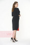 Платье женское 2302 Фемина (Черный/красный)