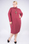 Платье "Артесса" PP63006RED28 (Бордовый)