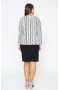 Блуза "Лина" 4150 (Серый полоска)