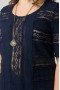 Блуза "СКС" 3803 (Темно-серый, синий)