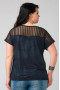 Блуза "СКС" 4632/1 (Темно-синий/черный)