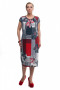 Платье "Олси" 1605042 ОЛСИ (Серо-красный)