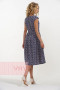 Платье женское 3396 Фемина (Горошек микс темно-синий)