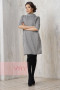 Платье женское 3245 Фемина (Светло-серый/черный елочка)
