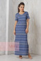 Платье женское 3274 Фемина (Орнамент цветок темно-синий)