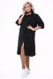Платье "Рубашка" 1357-073 Грация Стиля (Чёрный)