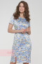 Платье женское 191-3504 Фемина (Пассифлора голубой)