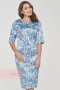 Платье женское 191-3502 Фемина (Лилия стальной-голубой)