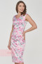 Платье женское 191-3500 Фемина (Пионы розовый)